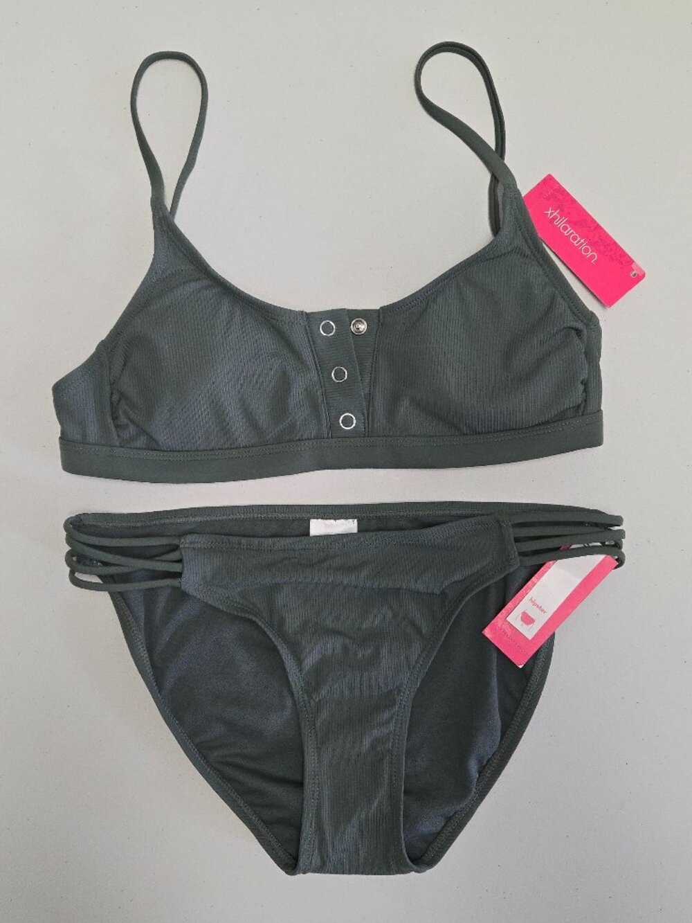Xhilaration Olive Green 2-Piece Bikini Set - Size M